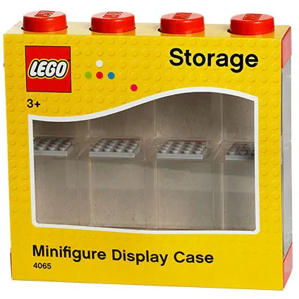 Opbergbox LEGO minifiguren rood 8-delig 2