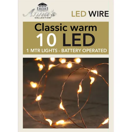 Anna Collection verlichting draad koper - 10 leds - warm wit - 100 cm 2