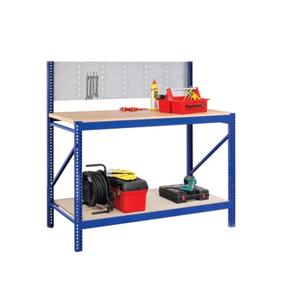 Avasco stevige werkbank Industrial work 145x150x60cm met toolboard
 2