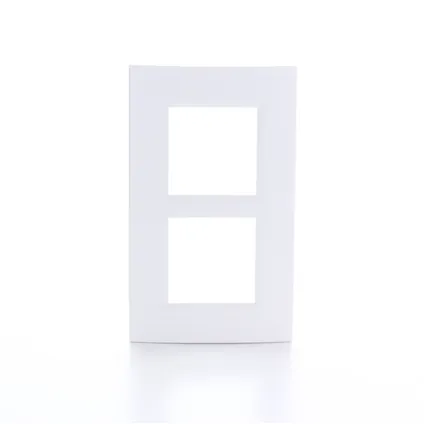 Plaque de recouvrement LeGrand BTicino LivingLight 2x2 modules 57mm blanc