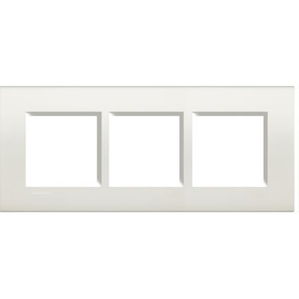 Plaque de recouvrement LeGrand BTicino LivingLight 3x2 modules 57mm blanc