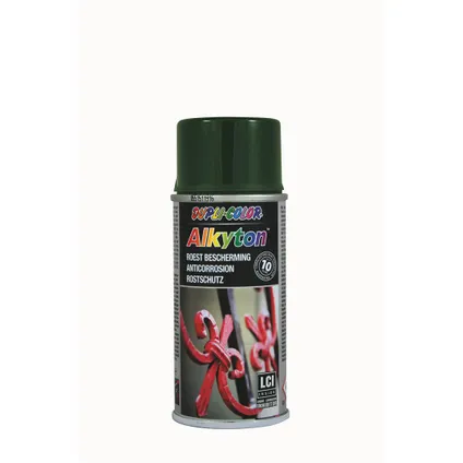 Peinture Dupli-Color Alkyton antirouille vert haute brillance 150 ml