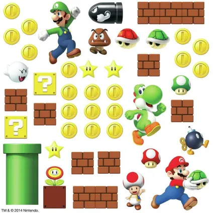 Muursticker Nintendo Mario 4