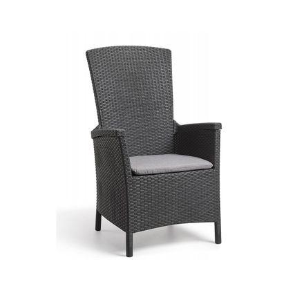 Allibert Vermont Chaise de Jardin - 64x68x107cm - Graphite