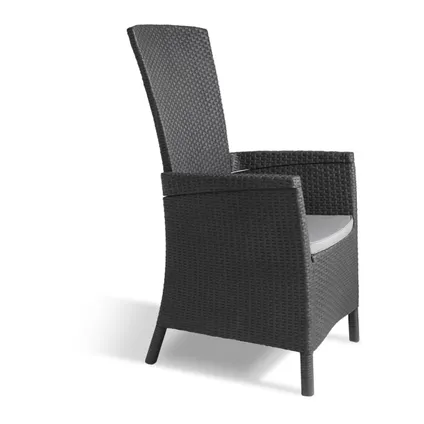 Allibert Vermont Chaise de Jardin - 64x68x107cm - Graphite 10