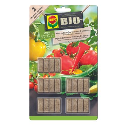 Compo Bio meststofstaafjes Tomaten & Groenten 20stuks