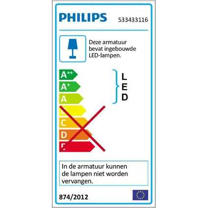 Philips spot Dender wit 3x4W 2