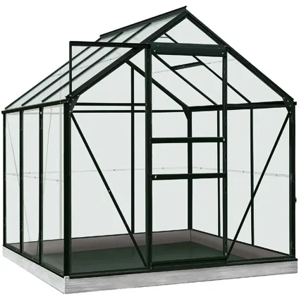 ACD serre Intro Grow Daisy gehard glas & aluminium zwart 3,8 m²