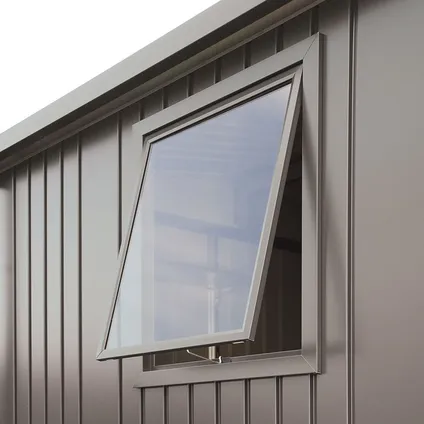 Fenêtre Biohort pour abri de jardin Europa gris quartz 50x60cm 2