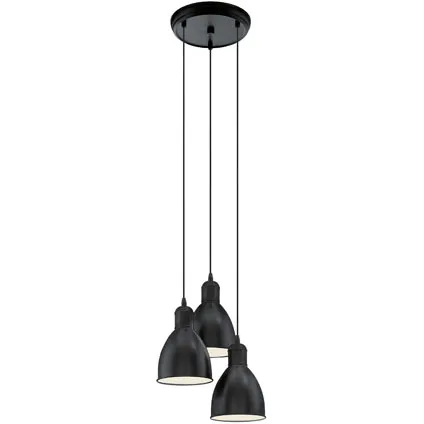 EGLO hanglamp Priddy zwart 60W