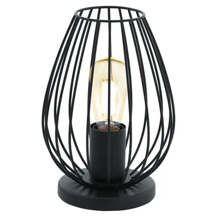 Lampe de table EGLO Newtown noire E27