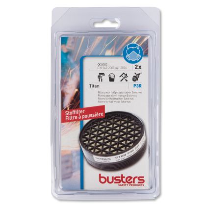 Busters filter voor halfgelaatsmasker Titan P3R – 2 stuks