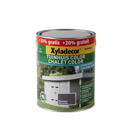 Lasure Xyladecor Chalet Color gris bouleau mat 3L