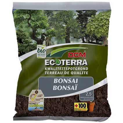 Terreau DCM 'Ecoterra' bonsai 2,5 L