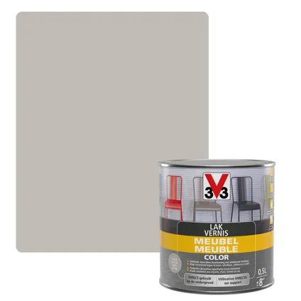 V33 meubellak Color grijs satijn 500ml