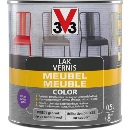 Vernis V33 Meuble Color violet satin 500ml 3