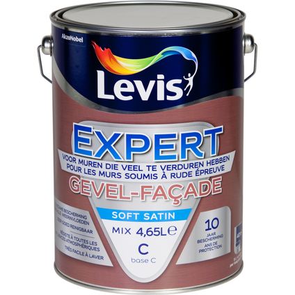 Peinture murale Levis Expert Façade mix base C soft satin 5L