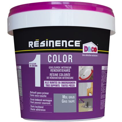 RÉSINENCE renovatiehars Color mol grijs 500ml
