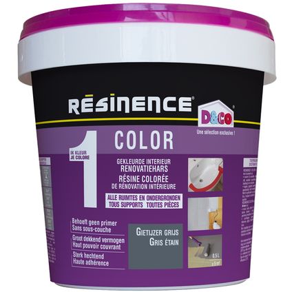 RÉSINENCE renovatiehars Color gietijzergrijs 500ml