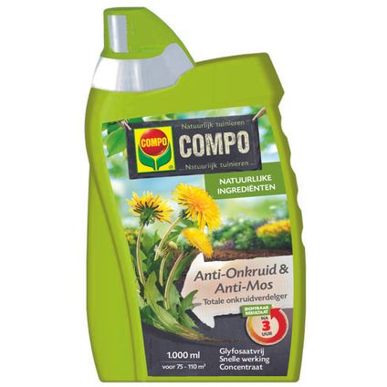 Compo Anti-Onkruid & Anti-mos totaal concentraat 1L