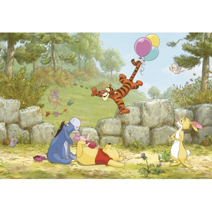 Disney fotobehang Winnie de Poeh ballooning