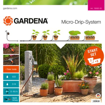 Gardena startset voor bloempotten + besproeiingscomputer