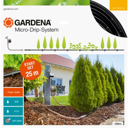 Gardena startset voor rijplanten + besproeiingscomputer 25 m