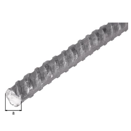 Alberts beton-geribbeld staal ruw warmgewalst ø10mm 2m