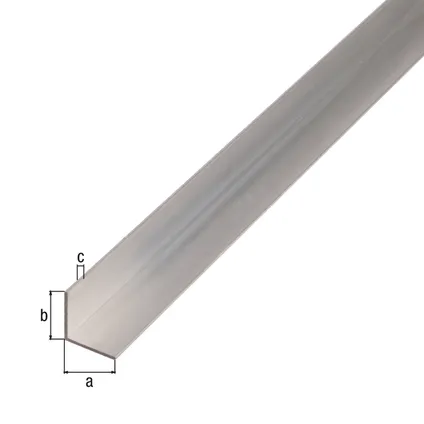 Profil d'angle Alberts aluminium nature 15x15x1mm 2m