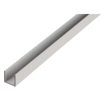 Alberts profil BA aluminium en forme de U surface naturelle 25x25x2mm 2m