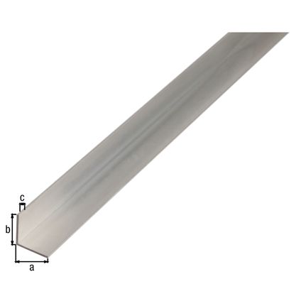 Profil d'angle Alberts aluminium nature 20x20x1,5mm 1m