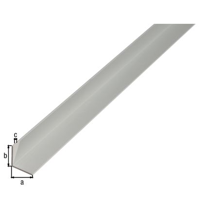 Profil d'angle Alberts aluminium nature 35x35x1,5mm 1m