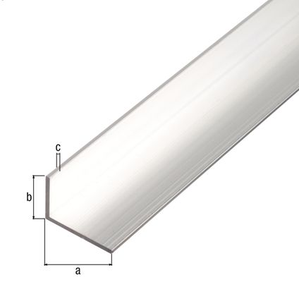 Profil d'angle Alberts aluminium 40x20x2mm 2m