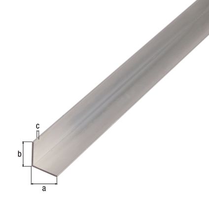 Profil d'angle Alberts aluminium nature 35x35x1,5mm 2m