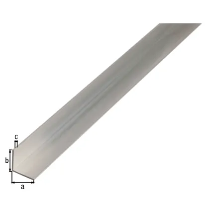 hoekprofiel aluminium argent 25x25x1,5mm 1m