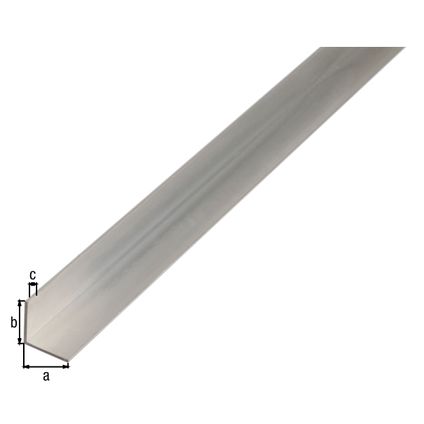 Alberts hoekprofiel aluminium zilver 30x30x2mm 1m