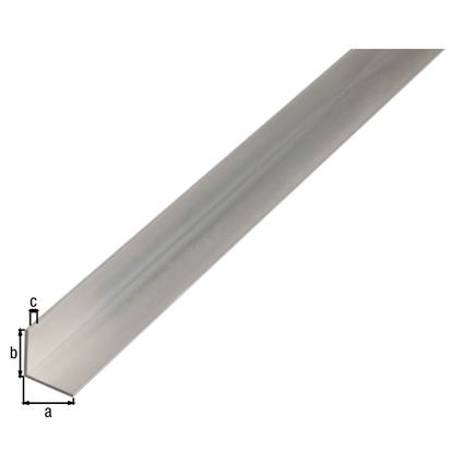 Profil d'angle Alberts aluminium argent 25x25x1,5mm 2m