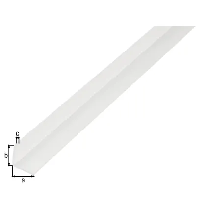 Profil d'angle Alberts pvc blanc 20x20x1,5mm 1m