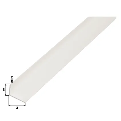 Profil d'angle Alberts pvc blanc 30x20x3mm 1m