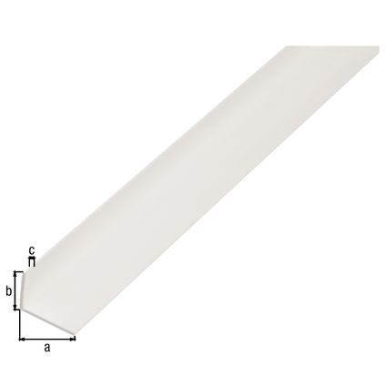 Profil d'angle Alberts pvc blanc 30x20x3mm 2m