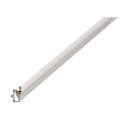 Profilé de serrage Alberts plastique blanc 15x0,9mm 1m