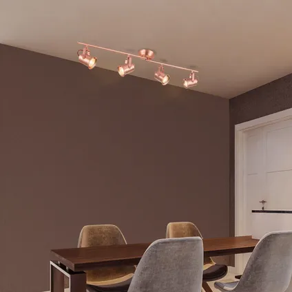 Home Sweet Home LED Opbouwspot Venn 4 - incl. dimbare LED lamp - Koper 3