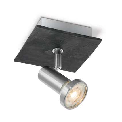 Spot LED Home Sweet Home Stone acier mat 5,8W