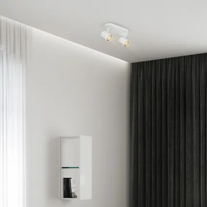 Home Sweet Home spot LED Manu blanc 24cm 2x5,8W 3