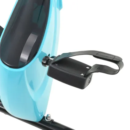 VidaXL hometrainer X-bike magnetisch + hartslagmeter zwart-blauw 9