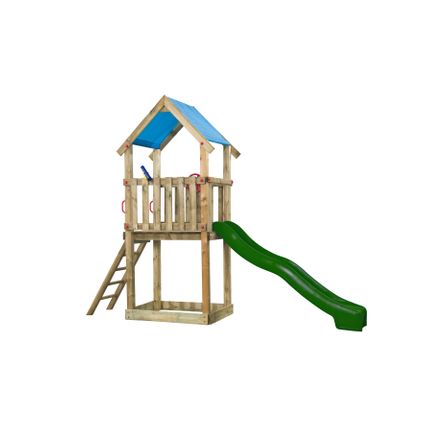 SwingKing speeltoren Lizzy groen 390x290x90cm
