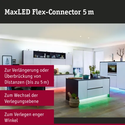 Paulmann Flex-Connector MaxLED wit kunststof 5m 2