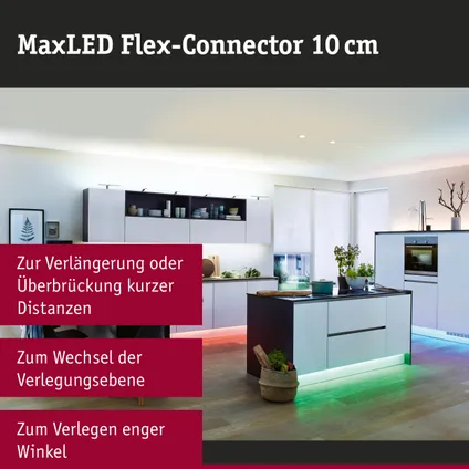 Paulmann Flex-Connector MaxLED wit kunststof 10cm 2