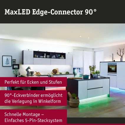 Paulmann Edge-connector MaxLED 90° 4 stuks wit 6