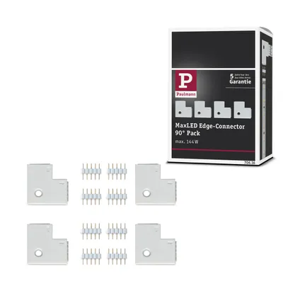 Paulmann Edge-connector MaxLED 90° 4 stuks wit 10